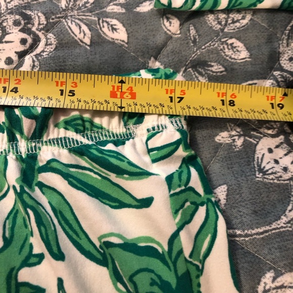 EUC Lilly Pultizer Pj Knit Set Fiddle Leaf Green Lil Escape Plan Wore Once - Picture 4 of 8
